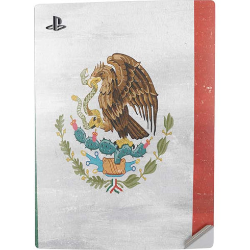 Mexico Flag Distressed PS5 Digital Edition Console Skin